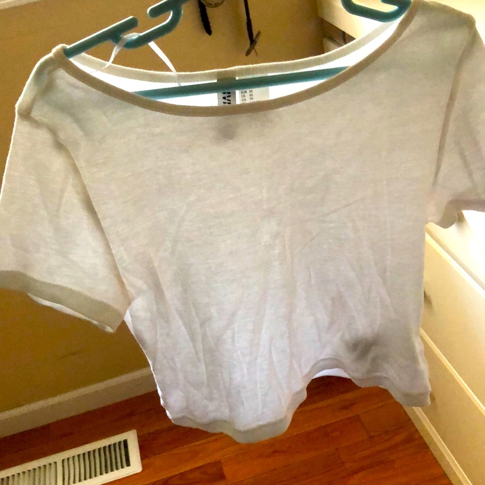 Cute white crop top